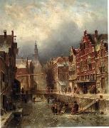 unknow artist European city landscape, street landsacpe, construction, frontstore, building and architecture.017 oil painting picture wholesale